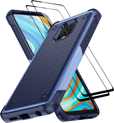 Vista 27 de Jeylly Funda diseñada para Xiaomi Poco X3 Pro/X3 NFC con protector de pantalla, a prueba de caídas a prueba de golpes, de grado militar, para Xiaomi