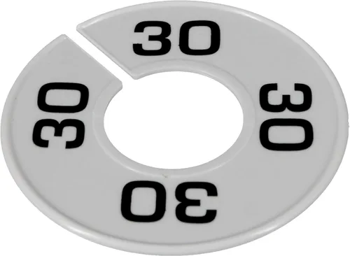 Vista 5 de SSWBasics Divisores redondos de armario para barandilla, separadores de ropa para hombres, paquete variado, separadores de tamaño de estante de ropa