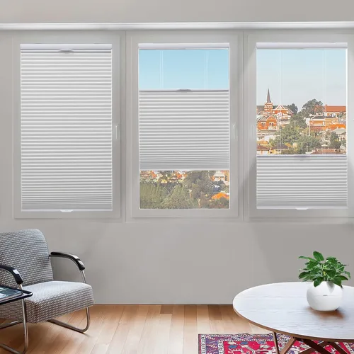 Vista 50 de Tonature Persianas Celulares de Tamaño Personalizado para Ventanas Cortinas Blackout sin Cordón Persianas Enrollables Protección UV Aislamiento