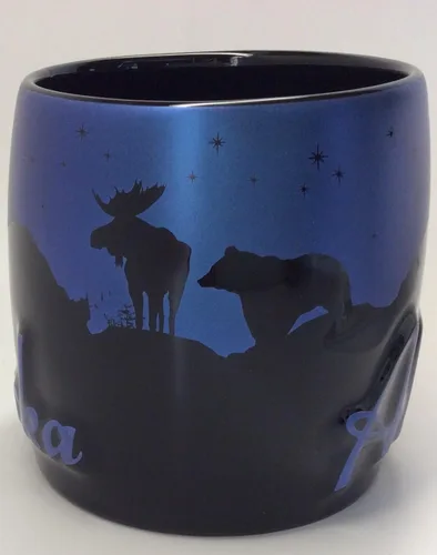 Vista 2 de Americaware Alaska - Taza de café (22 onzas)