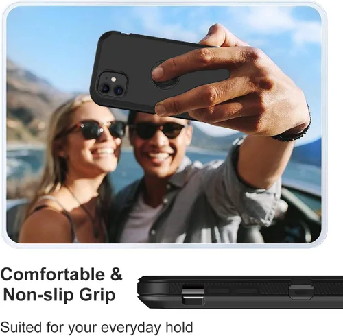 Vista 7 de Funda para iPhone 11, con protector de pantalla integrado, protección resistente contra caídas, cuerpo completo, a prueba de golpes, a prueba