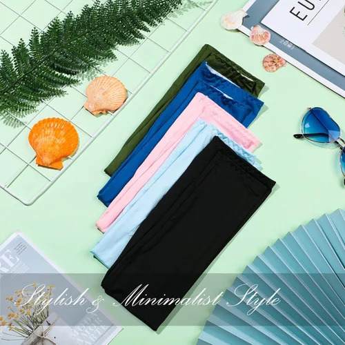 Vista 5 de 36 pares de mangas de compresión con protección UV para el brazo, protección solar, guantes largos sin dedos para hombres y mujeres