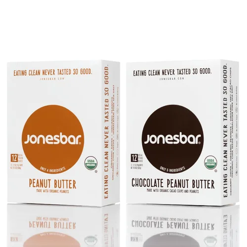 Vista 10 de JONESBAR Tropical Pack (24 barras (2 cajas)), barra orgánica USDA de frutas y nueces, sin OMG, Kosher, vegano, sin gluten, simple