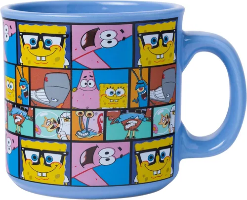 Vista 12 de Silver Buffalo Bob Esponja SquarePants Pizza Delivery Diet Dr. Kelp - Taza de acero inoxidable de doble pared en forma de lata, 11,8 onzas / 350 ml