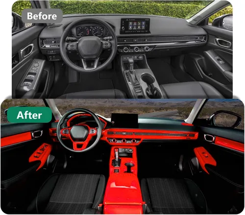 Vista 5 de Funda para reposabrazos de consola central adecuada para Honda Civic de 11 generación 2023 2022, accesorios ABS antiarañazos, caja