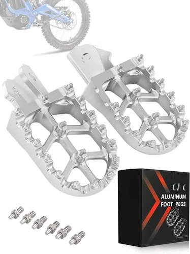 Vista 8 de JFG RACING Estriberas de aluminio CNC 7075 para Surron Light Bee X y S/E Ride Pro S SS SR/CRF150F CRF230F 03-19/CRF250F 19-24/XR150L 15-24/KDX200