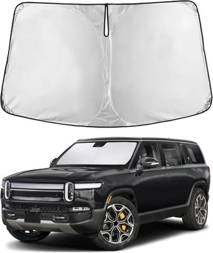Vista 115 de EcoNour - Parasol plegable para parabrisas de Toyota Tacoma 2016-2025 2026, accesorios para camioneta de 2 puertas y 4 puertas, protector de visera