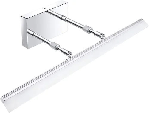 Vista 26 de Aipsun Luces LED de tocador de 15.7 pulgadas ajustables para baño, lámpara de pared para baño, accesorio de iluminación sobre espejo cromado moderno