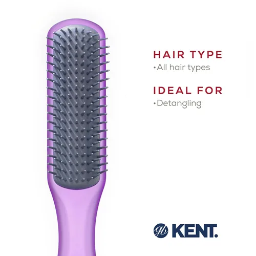 Vista 6 de Kent AirHedz Glo Flat - Cepillo (9 filas), color morado