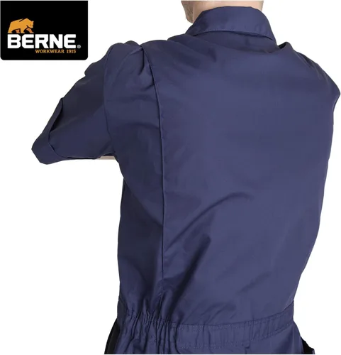 Vista 5 de Bata de manga corta de popelina de hombre de Berna.