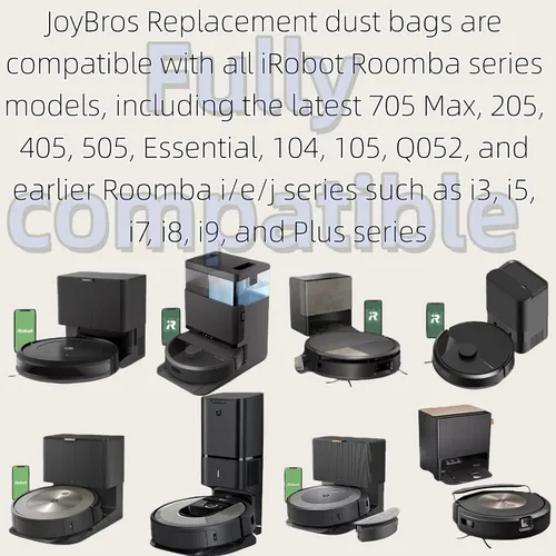 Vista 3 de Bolsas antipolvo de repuesto para iRobot Roomba All Series 104 2 en 1 105 106 Vac,Plus 405, 505 Combo, Essential 2 Q052, Max 705 Vac desechables