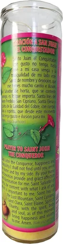 Vista 2 de San Juan El Conquistador (Juan El Conquistador) Vela Devocional Pilar Amarillo