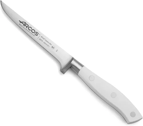 Vista 16 de Arcos Forged Riviera Series - Suela/Cuchillo de pescado de 7 pulgadas - Hoja de acero inoxidable de nitrum - Mango negro de polioximetileno (POM)