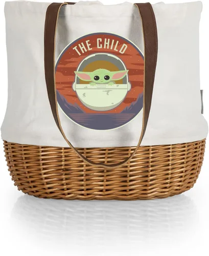 Vista 4 de PICNIC TIME Harry Potter Slytherin Coronado - Bolsa de picnic de lona y sauce con cierre de cordón y asas duraderas, bolsa de playa y mercado