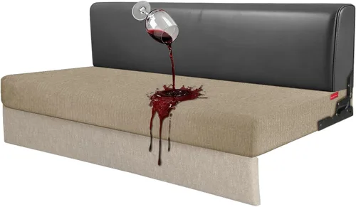 Vista 12 de Fundas de cojín 100 % impermeables para caravana, tela elástica, repuesto para asiento de cámper, funda de sofá lavable diseñada para banco de auto