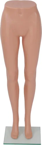 Vista 8 de SSWBasics Forma de pata de maniquí de plástico para mujer, altura 43 pulgadas, con base, plástico de medio cuerpo