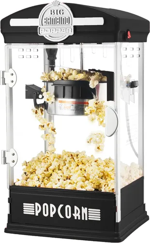 Máquina de palomitas - Big Bambino, estilo tradicional, con hervidor de 4 onzas, tazas de medir, pala y vasos de servir de Great Northern Popcorn