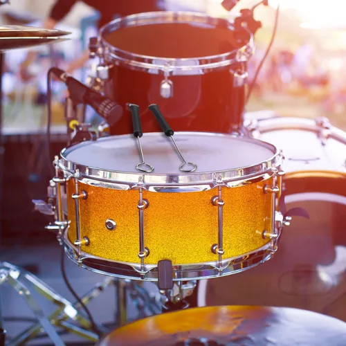 Vista 6 de Pangda 1 par de cepillos de tambor cepillos de alambre retráctiles tambores palillos de tambor cepillo con cómodas asas de goma