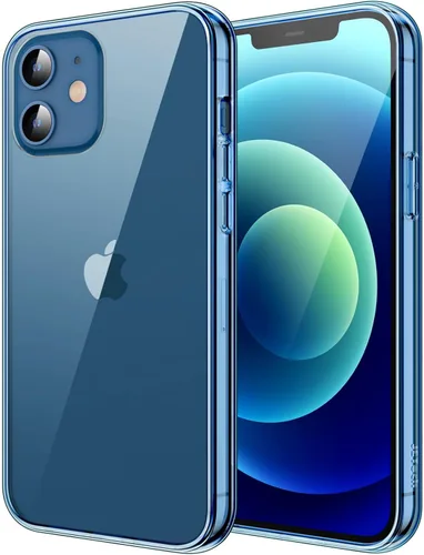 Vista 7 de JETech - Funda para iPhone 12/12 Pro de 6.1 pulgadas, cubierta para teléfono a prueba de golpes que no se pone amarilla, parte trasera transparente