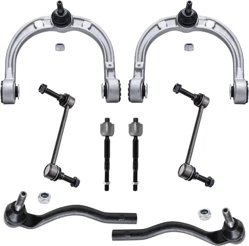 Vista 213 de Detroit Axle - Kit de brazos de control de extremo de 8 piezas para Toyota 2001-2003 Highlander 2002-2003 Camry Lexus ES300, 2 brazos de control