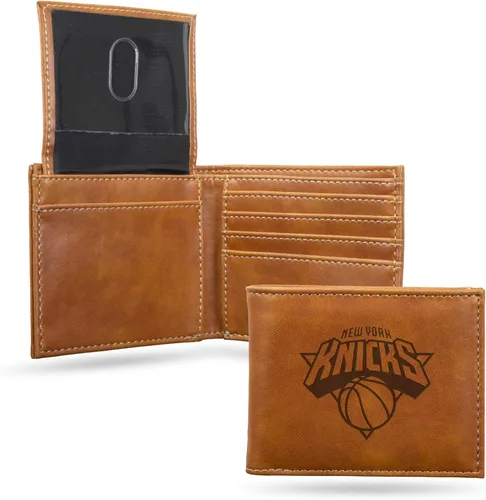 Vista 35 de Rico Industries - Cartera de diseño delgado con grabado láser de la NBA, cartera con grabado láser estilo billetera - Gran regalo
