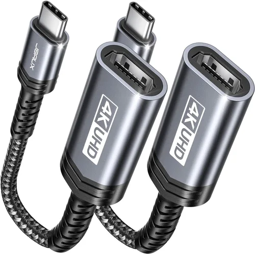 Vista 8 de JSAUX - Adaptador USB C a HDMI, adaptador 4K USB tipo C a HDMI hembra [para Thunderbolt 3] compatible con iPhone 15 Pro Max/15 Plus, MacBook