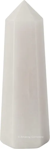 Vista 38 de Amazing Gemstone Torres de cristal de pirita, obelisco de punta de cristal curativo natural para curación de reiki y rejilla de cristal