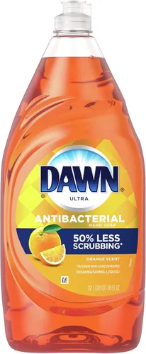Vista 10 de Dawn Jabón para platos, jabón de manos antibacteriano, líquido para lavar platos, aroma a flor de manzana, 19.4 onzas, paquete de 4 + 2 esponjas