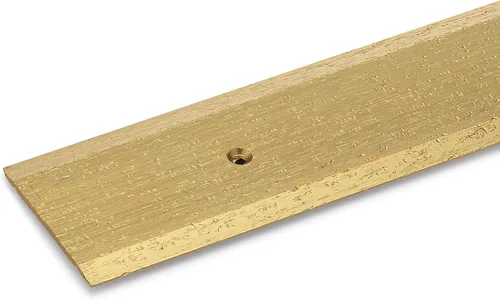 Carpeta mini de umbral/costura de 1.75 pulgadas, acabado martillado, 36 pulgadas, fabricada en Estados Unidos (3 pies, oro satinado)