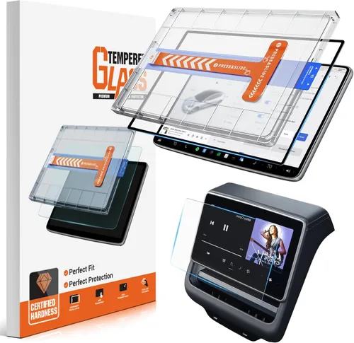 Vista 20 de Protector de pantalla brillante para Tesla Model Y 2026 Juniper Premium/Performance (más claro y suave), protector de pantalla de vidrio templado