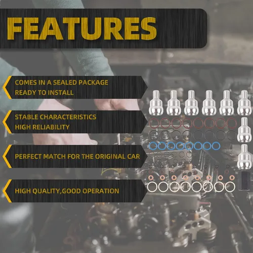 Vista 3 de Dasbecan Paquete de 8 kits de juntas tóricas/inyectores de herramientas de bola de alta presión compatibles con Ford 6.0L Powerstroke 2003-2010 Kit