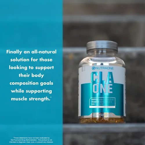 Vista 8 de NutraOne Nutrition Suplemento CLAOne de ácido linoleico conjugado (CLA) Suplemento natural* (90 cápsulas)