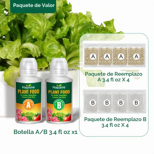 Vista 2 de Nutrientes hidropónicos, 33.8 fl oz alimento líquido vegetal para jardines