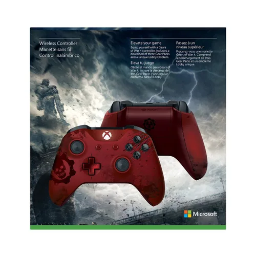 Vista 5 de Xbox Wireless Controller Gears of War 4 Crimson Omen Limited Edition