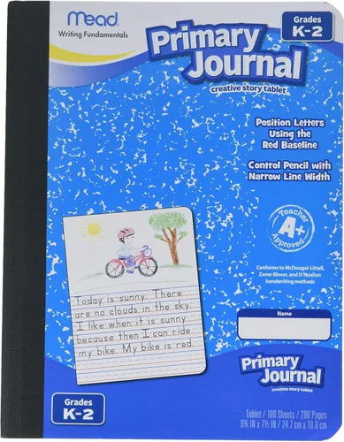 Mead MEA09956 paquete de 5 cuadernos tipo diario para niños de jardín de infantes hasta 2° grado