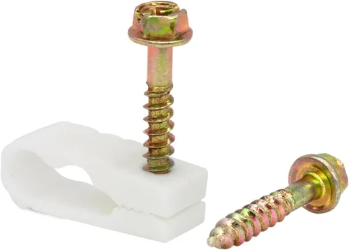 Vista 4 de STEREN Clips coaxiales para cables - Soporte para cables - Clips de alambre - Clips laterales para colgar - Soporte de cable para escritorio