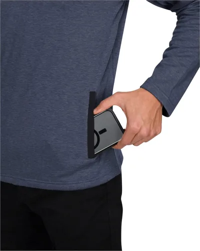 Vista 3 de Three Sixty Six Suéter para hombre Dry Fit transpirable con media cremallera chaqueta de golf elástica en 4 direcciones que absorbe la humedad