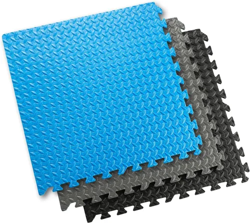 Vista 5 de Esterilla de espuma EVA y alta calidad para ejercicio con diseño de rompecabezass, de Sivan Health and Fitness®