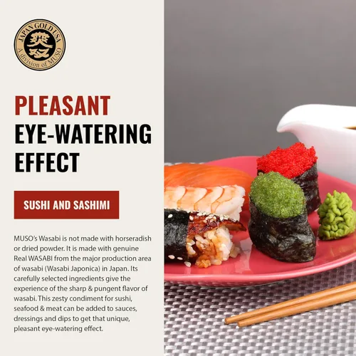 Vista 6 de Muso from Japan - Wasabi real - Sabor auténtico, vegano y sin gluten - 1.52 onzas