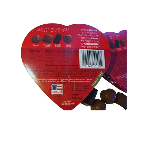 Vista 4 de P2P - Chocolates surtidos en forma de corazón de rosa, caja de San Valentín de dulces de chocolate, regalos de fiesta, regalos de cumpleaños, cajas