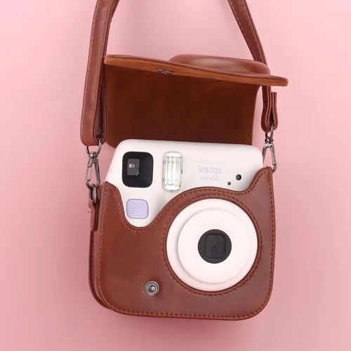 Vista 2 de Frankmate Protective Case for Fujifilm Instax Mini 7+ SE Instant Camera, Premium PU Leather Mini 7 Plus 7c 7s Case Bag with Removable Adjustable