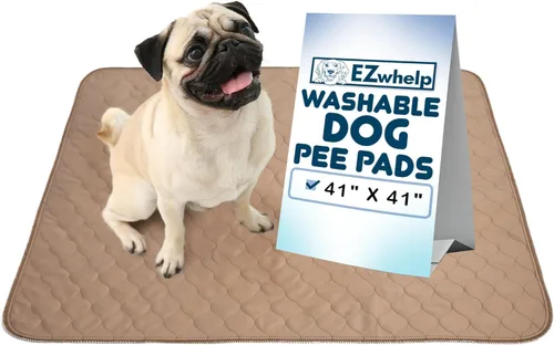 Vista 16 de EZwhelp Almohadillas reutilizables para orina de perro, almohadillas de entrenamiento impermeables para perros, lavables y sanitarias, esquinas