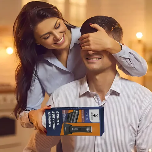 Vista 9 de VIKICON 2 en 1 Manscape Trimmer & Shavers para hombres: maquinilla de afeitar eléctrica de cuerpo completo sin nick para púbico, bolas, pelo trasero