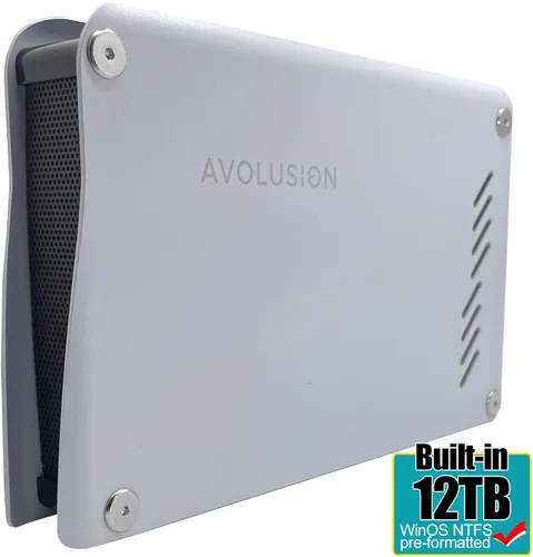 Vista 2 de Avolusion Disco duro externo USB 3.0 de la serie M5 de 12 TB para PC de sobremesa WindowsOS