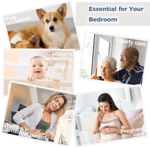 Vista 7 de Protector de colchón Queen con cremallera, 6 lados, impermeable, tamaño Queen, 9 pulgadas, funda de resorte de caja de bajo perfil