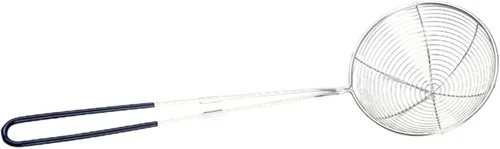 Colador de araña de acero inoxidable sólido para cocinar y freír, utensilios de cocina, colador de alambre, cuchara coladora de pasta con mango
