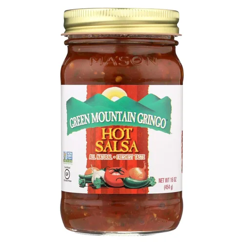 Green Mountain Salsa, caliente, 16 onzas (paquete de 6)
