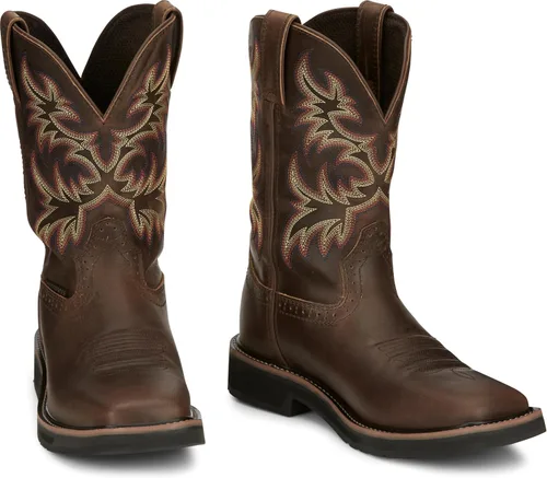 Vista 2 de Justin Botas de trabajo Stampede WP para hombre