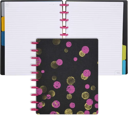 Vista 56 de Talia - Cuadernos de notas con tapas, planificador, personalizables, (Rosa de los 90, Junior (5.5 pulgadas x 8.5 pulgadas))
