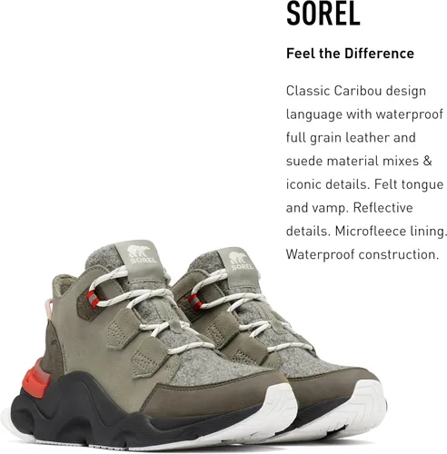 Vista 3 de Sorel Kinetic Rngd Caribou - Botas de invierno de cuero impermeables